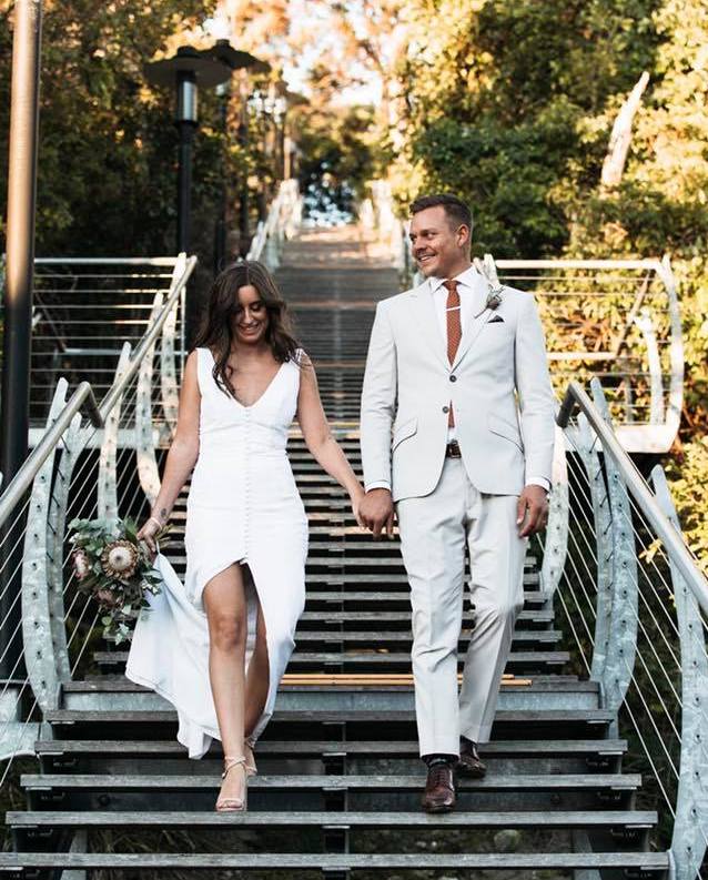 three piece wedding suit