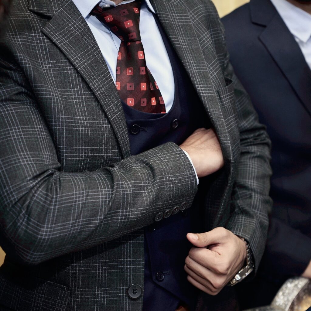 mens suit layering