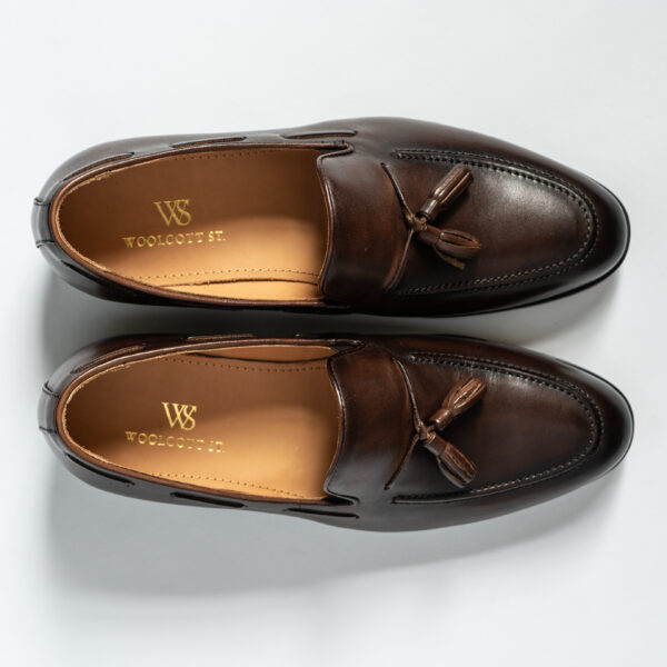 Brown Tassel leather loafer