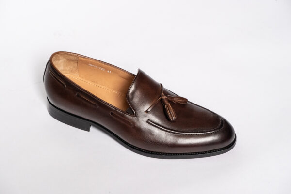 Brown Tassel leather loafer