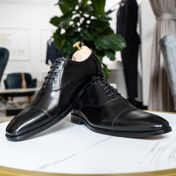 BLACK  OXFORD LACE UP SHOES - Image 2