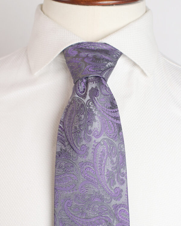 Purple Paisley Tie - Image 2
