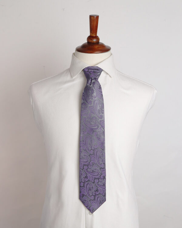 Purple Paisley Tie - Image 3