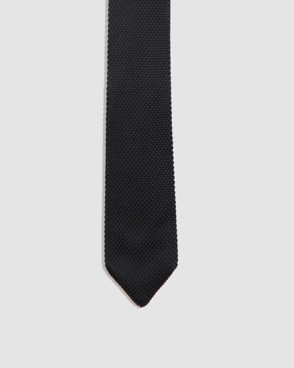 Onyx Black Knitted Tie