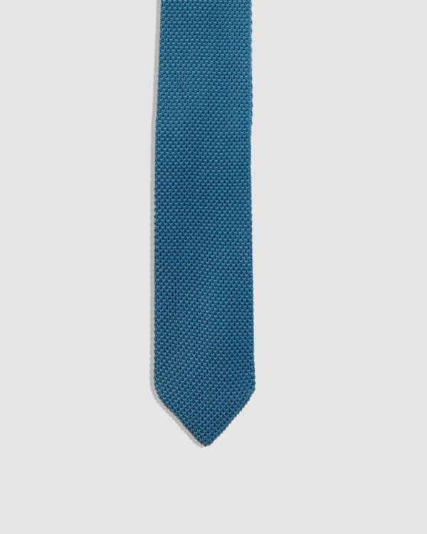 Teal Knitted Tie
