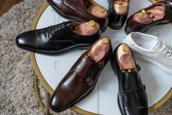 coffee monk strap shoes