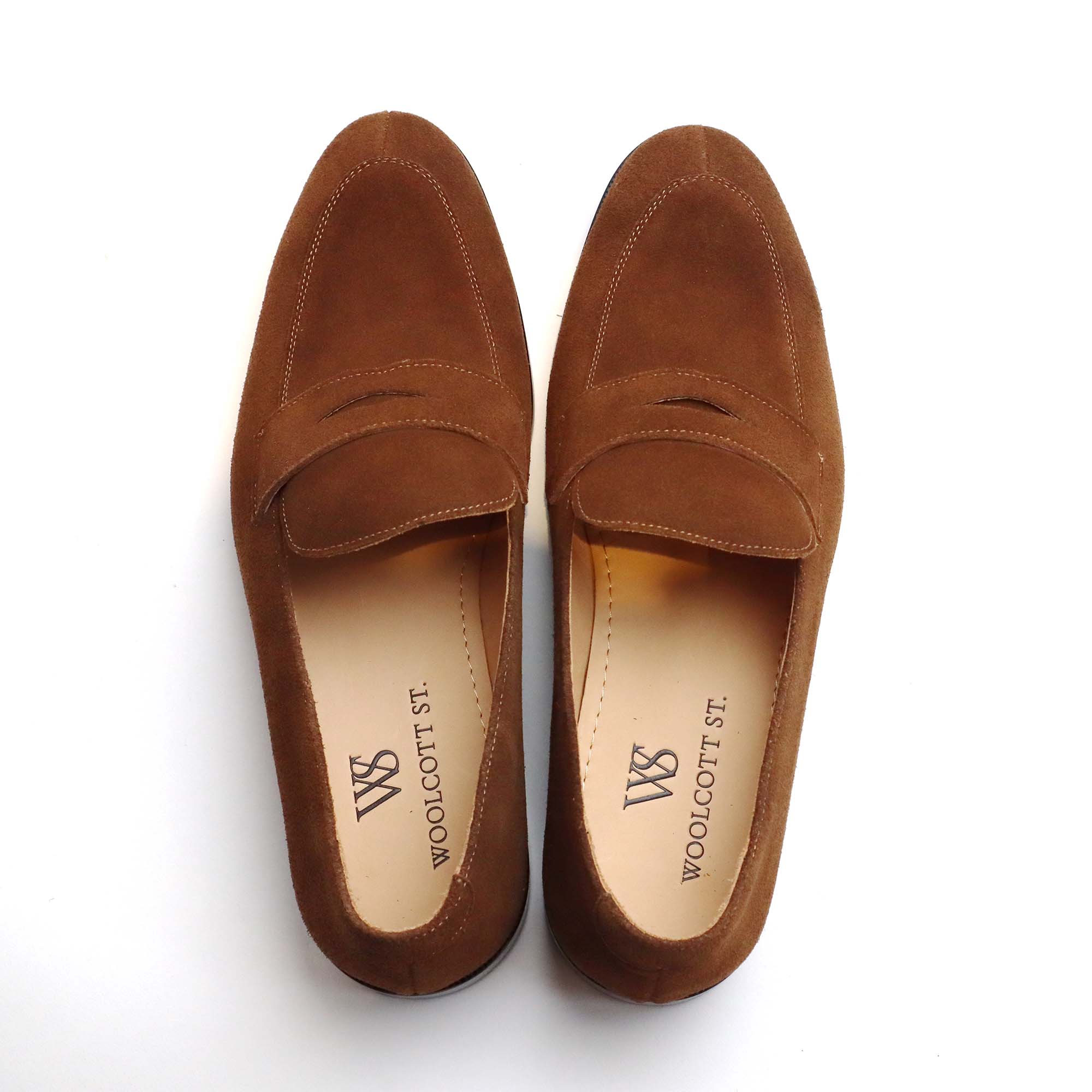 COFFEE SUEDE LOAFERS - Woolcott St