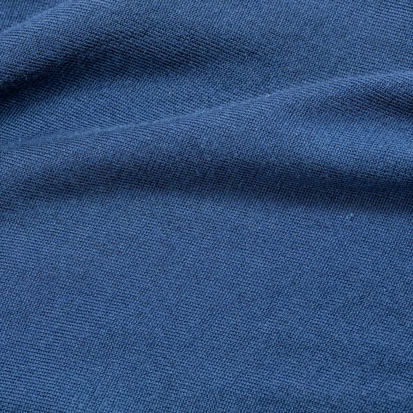 Merino Wool Quarter Zip Polo Cobalt - Image 4