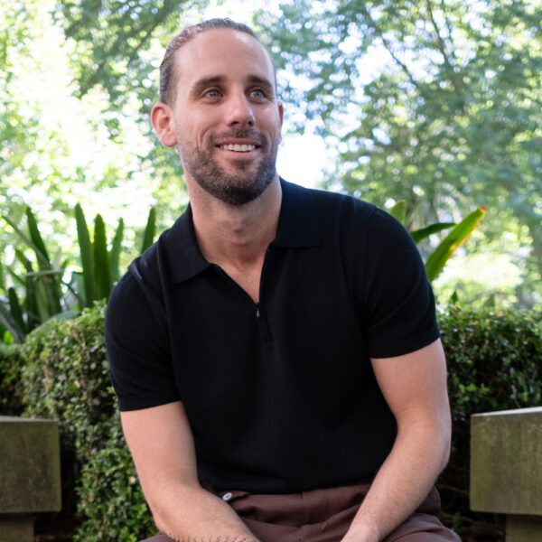 Merino Wool Quarter Zip Polo Onyx - Image 3