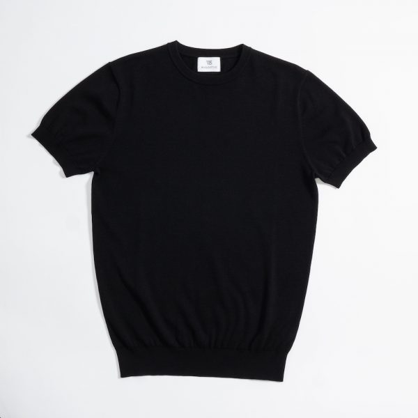 Cotton Silk-Blend Crew Tee Onyx - Image 2