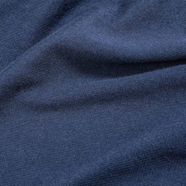 Merino Wool Quarter Zip Polo French Navy - Image 4