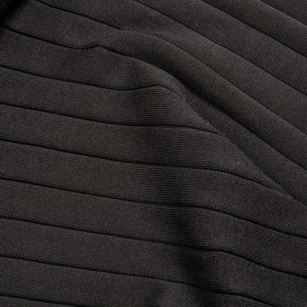 Cotton Silk-Blend Ribbed Polo Onyx - Image 5