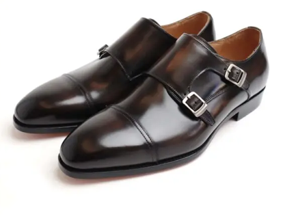 COFFEE MONK STRAP SHOES
